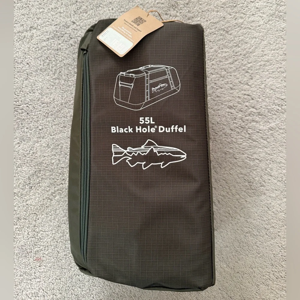 NWT Patagonia Black Hole Duffel Bag 55L - Basin Green - Picture 2 of 6